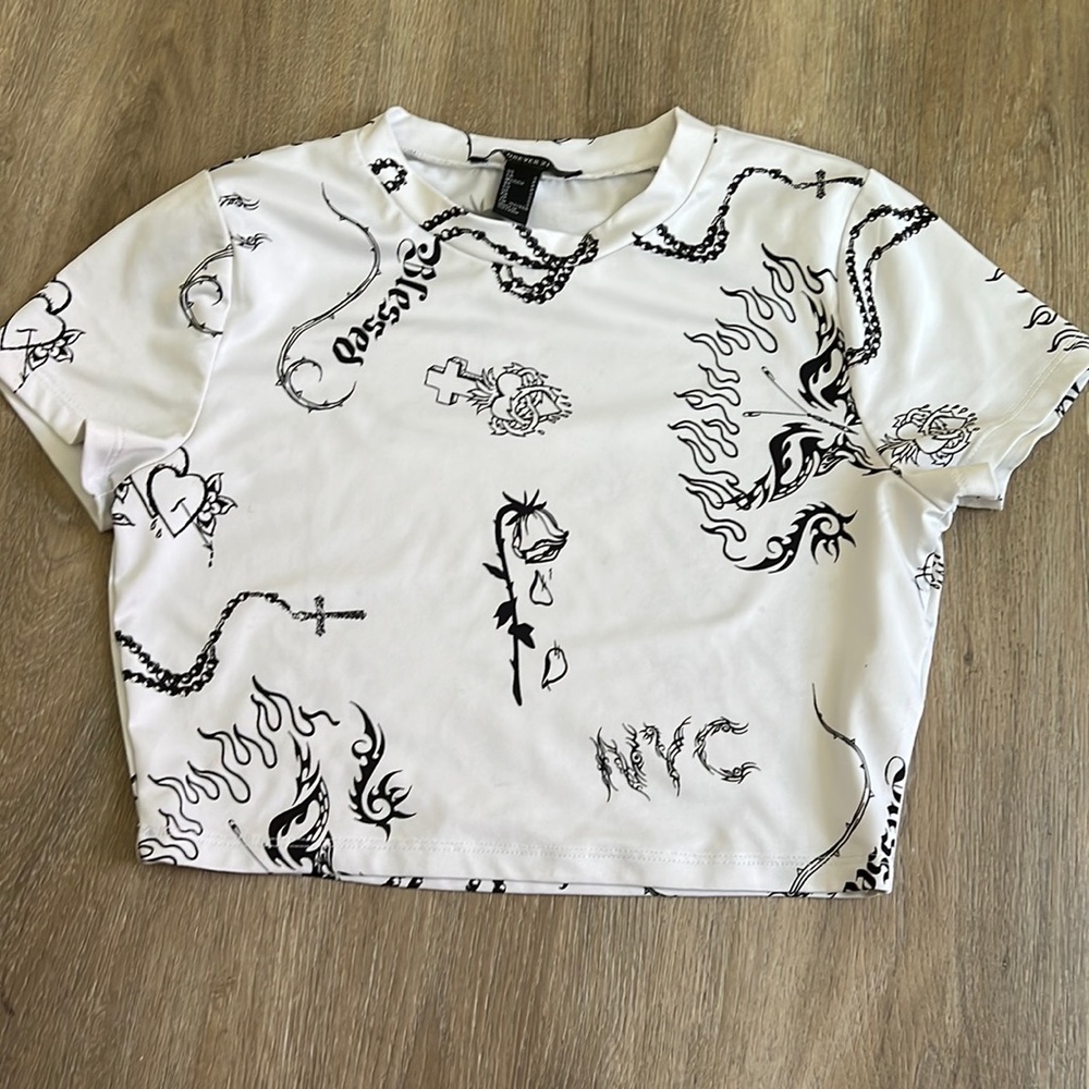 White emo top